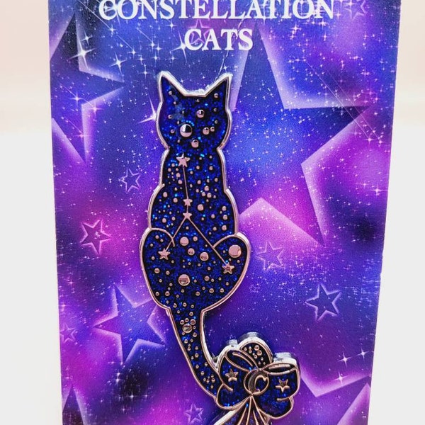 Broche chat signe astrologique/constellation Cancer