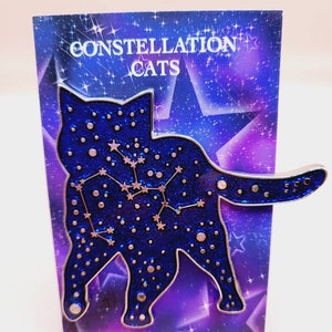 Sagittarius star sign/Constellation cat pin