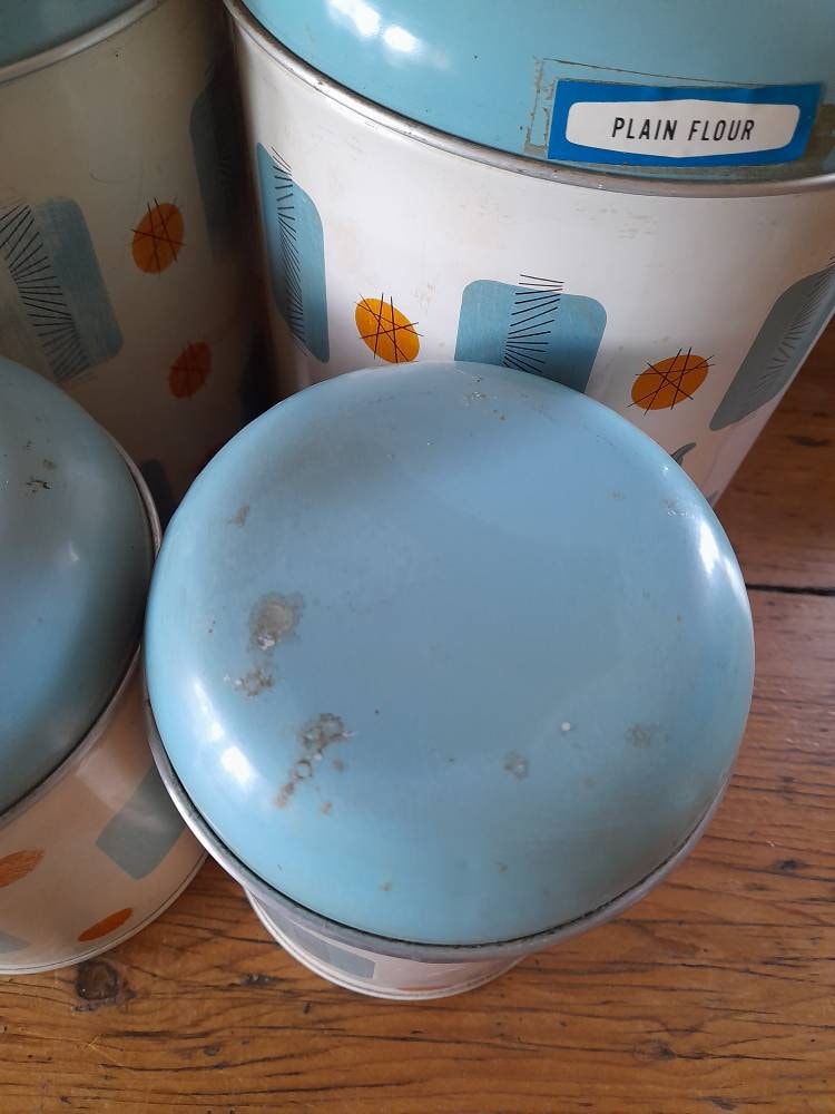 Four Vintage Worcester Ware Cannisters - Etsy