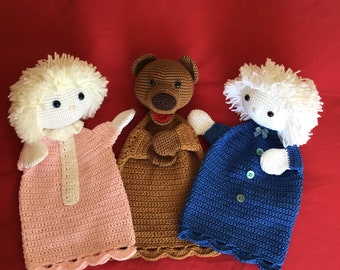 Marionnette à main inspirée de Nounours Pimprenelle et Nicolas