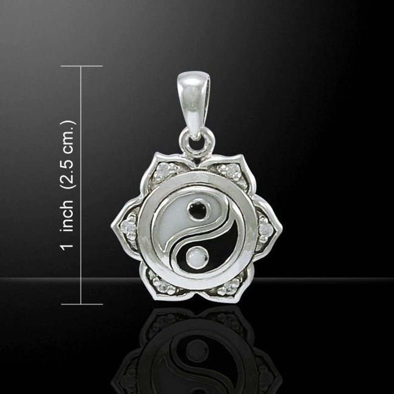 Boho Necklace Yoga Jewelry Lotus Necklace Meditation Jewelry Mindfulness Gift Chinese Necklace Yin Yang Necklace Hippie Jewelry