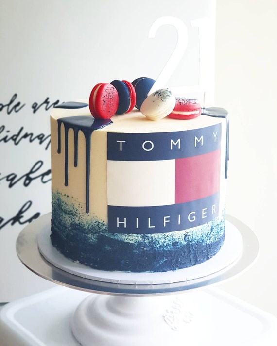 Tommy Hilfiger Essbare Bild Tommy Hilfiger Kuchen Topper Etsy