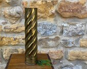 American WW1 Artillery Shell converted into Brass Vase USA Trench Art 1914 1918 World War One Canon Shell History Collector