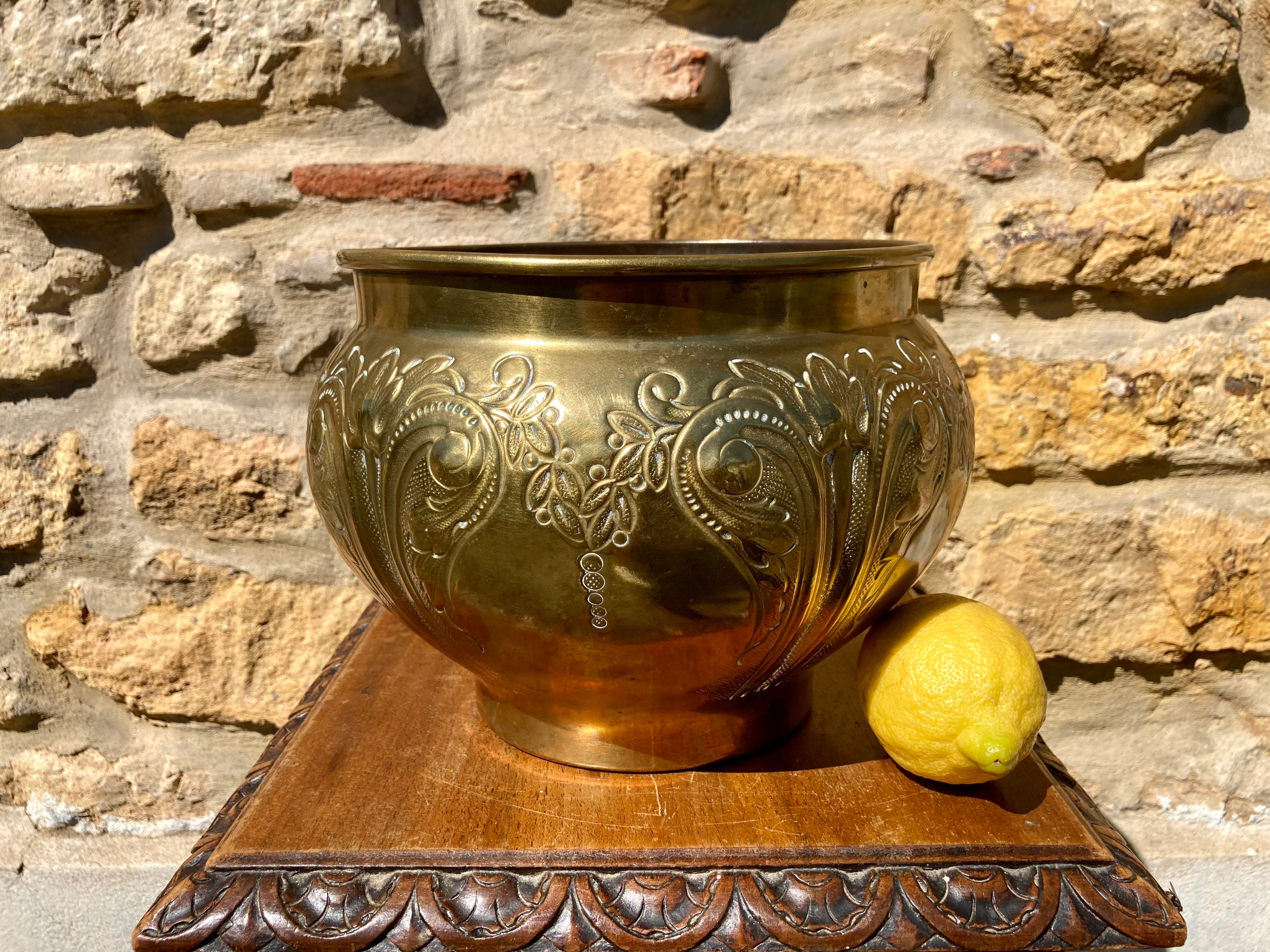pot De Fleurs En Laiton