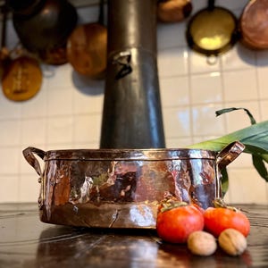 Exceptional French Daubiere / 18th Century Copper Braising Pan / Rare & in Excellent Condition / Quality Cooking Pot / Antique Braising Pan