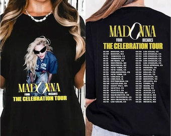 Madonna The Celebration Tour 2024 T-Shirt, Madonna Shirt Fan Gifts, Madonna Vintage Shirt, Madonna Concert Shirt, Madonna Graphic shirt