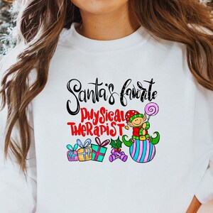 Santa's Favorite Physical Therapist Christmas Funny Gift T-Shirt Santa's Favorite Physical Therapist Christmas Funny Gift T-Shirt