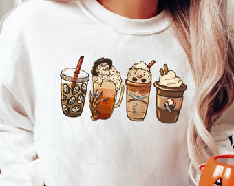 Horror Latte Shirt - Halloween Party Shirt - Scary Coffee Shirt - Horror Movie Shirt - Halloween Coffee Latte Shirt - Pumpkin Spice Shirt