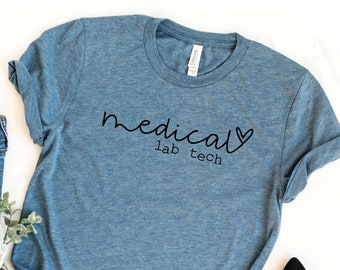 T-shirt technique de laboratoire médical - Semaine de laboratoire 2024 - Cadeaux pour le personnel de bureau de l&#39;hôpital de laboratoire médical - T-shirt de laboratoire - Joli cadeau technique de laboratoire pour collègue