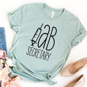Lab Secretary Shirt - Lab Week 2024 - Gifts for Hospital Laboratory Office Staff - Secretary&#39;s Day Gift - Medical Office Staff Tee