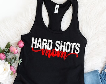 Hard Shots Mom - Baseball Mom Tank - Baseball Life Shirt - Sports Mom Tank - Sports Mom Shirt - School Sports Shirt - Baseball Tank Top