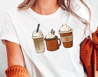 Pumpkin Spice Shirt - Cute Coffee Shirt - Fall Coffee Shirt - Iced Coffee Shirt - Coffee Lover Sweater - Cute Fall Sweatshirt