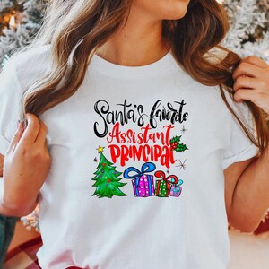 Santa's Favorite Assistant Principal T-Shirt Santa's Favorite Assistant Principal T-Shirt