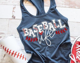 Baseball Life Tank - Baseball Mom Shirt - Sports Mom Tank - Baseball Tank Top - Sports Shirt - Sports Mom Shirt - School Sports Shirt