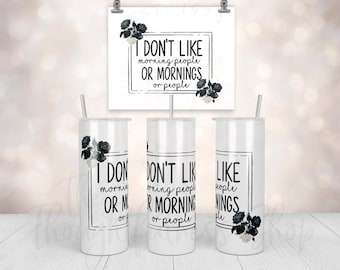Sarcastic Sayings Tumbler - Mother's Day Gift - Introvert Tumbler - Tumbler for Mom - Stainless Steel Tumbler with Straw
