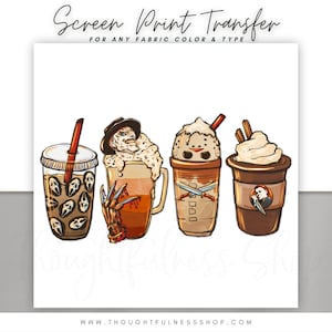 Ready to Press Screen Print Transfer - Scary Halloween Movies - TShirt Transfers - Fall Heat Press Transfer - Friday the 13th