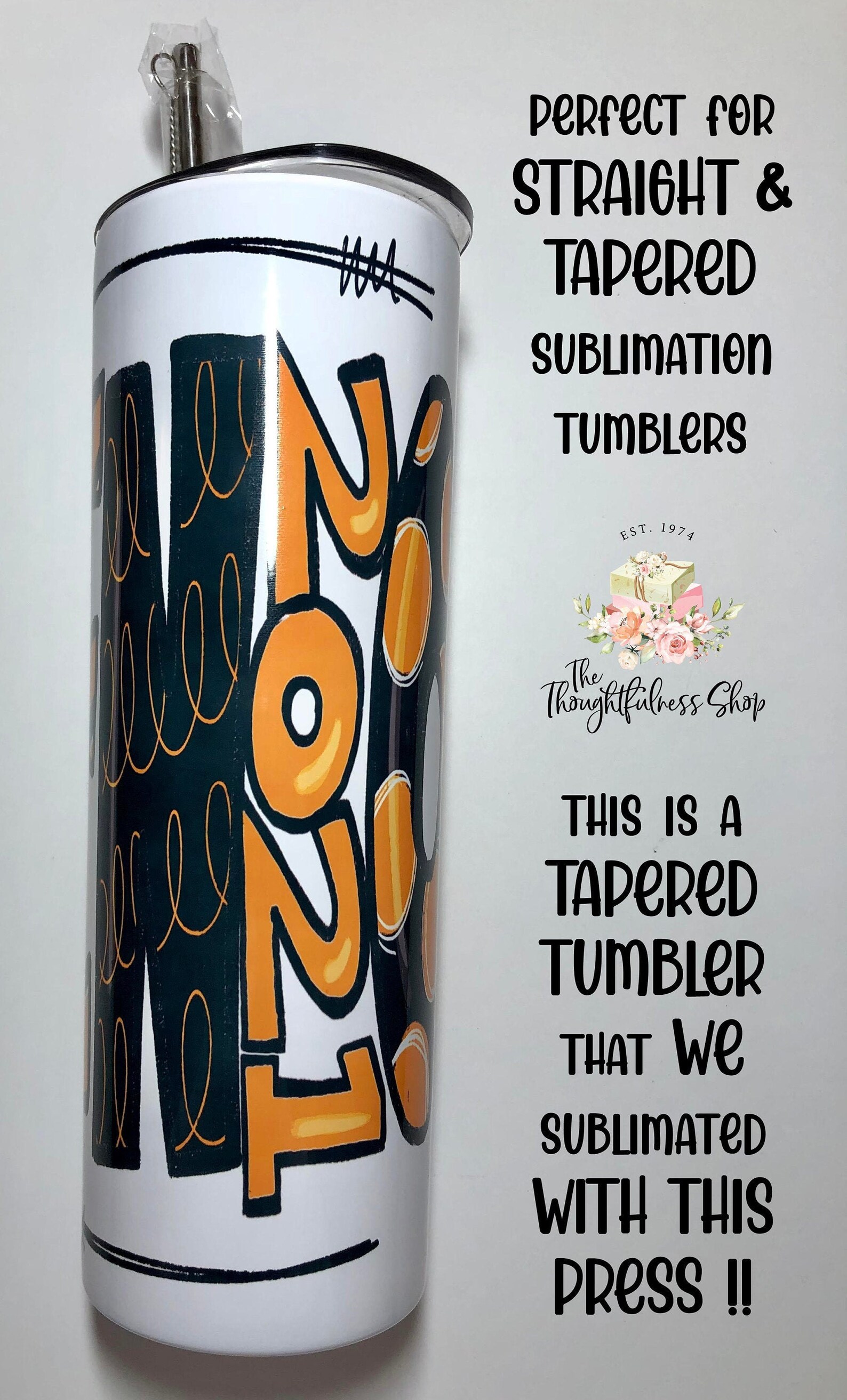 Tumbler Heat Press for Sublimating on Sublimation Skinny Etsy