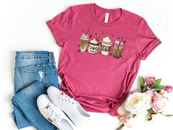 Dog Mom Coffee Shirt - Dog Mama Shirt - Dog Mom Gift - Coffee Addict Shirt - Coffee Lover Tee - Coffee and Dog Tee - Cute Latte Shirt