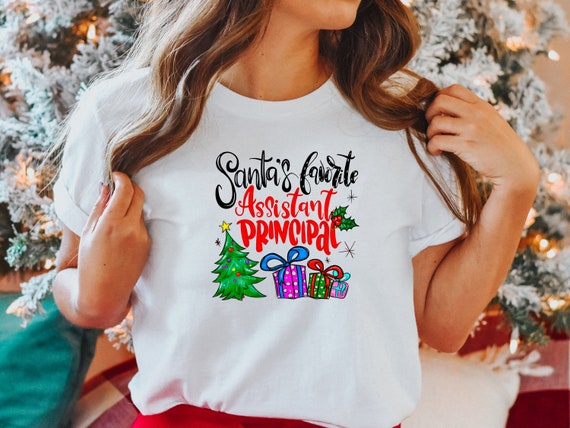 Santa's Favorite Assistant Principal T-Shirt Santa's Favorite Assistant Principal T-Shirt