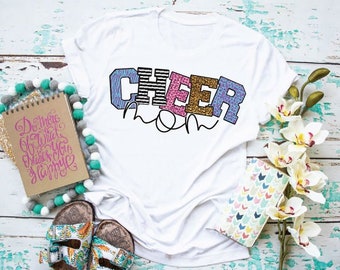 Cheer Mom Shirt - Spirit Wear Shirt - Women's Cheer Shirt - Workout Shirt - Cheer Team Shirt - Cheerleader Top