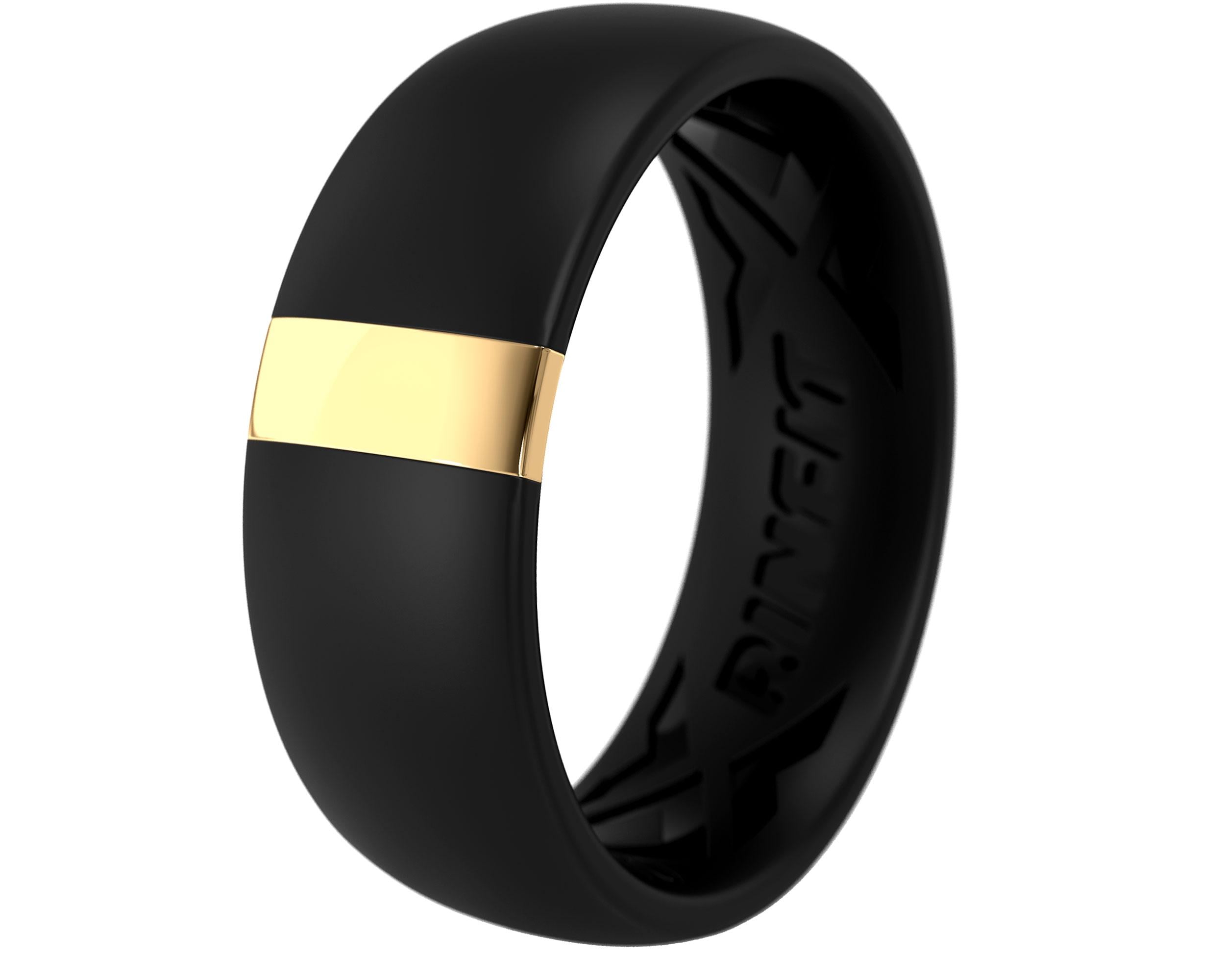 Everyday Stainless Inlay Silicone Ring