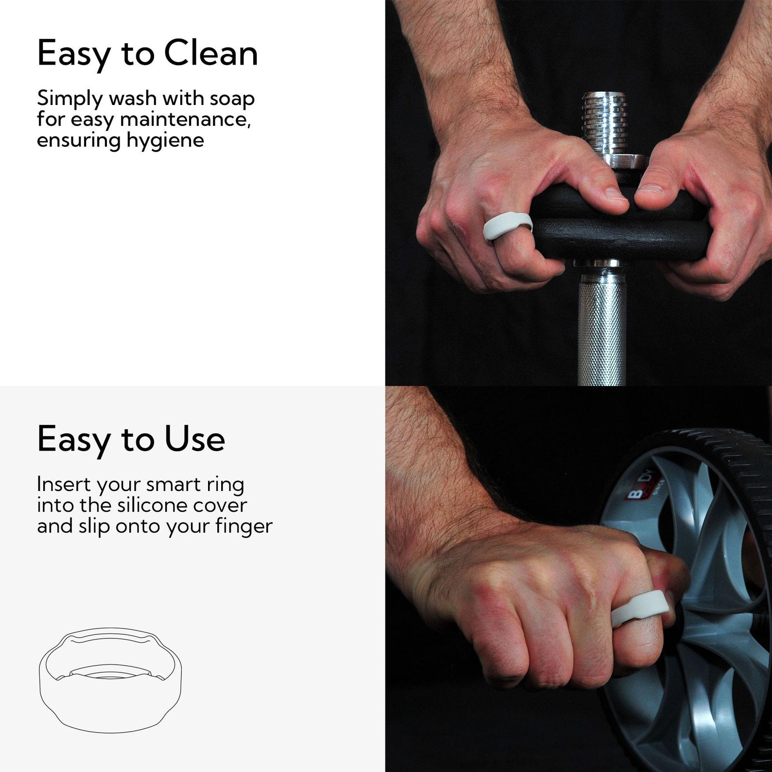 Rinfit Silicone Ring Protector - Smart Ring Cover - Compatible With ...