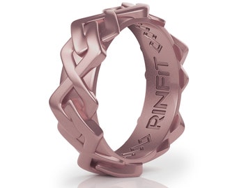 Silicone Wedding Rings for Women by Rinfit - Soft and Comfortable Rubber Band Replacement - Space Collection