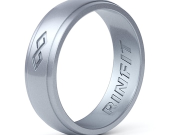 Silicone Wedding Rings for Women by Rinfit - Soft and Comfortable Rubber Band Replacement - Infinity Collection