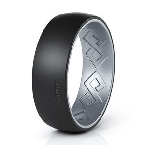 Silicone Wedding Rings for Men and Women by Rinfit. Male and Female Rubber Bands. Two-Tone Collection