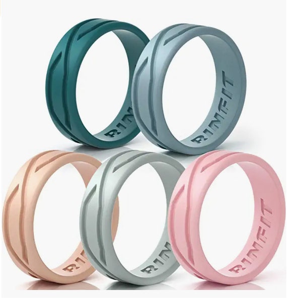 Rinfit Silicone Rings for Women - Female Wedding Rubber