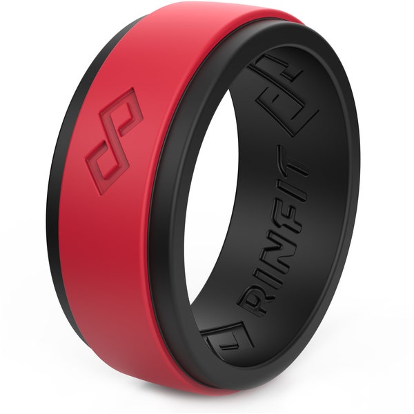 Silicone Ring for Men by RINFIT. Rinfit-Air Collection. Soft & Comfortable Silicone Rubber Bands for Him