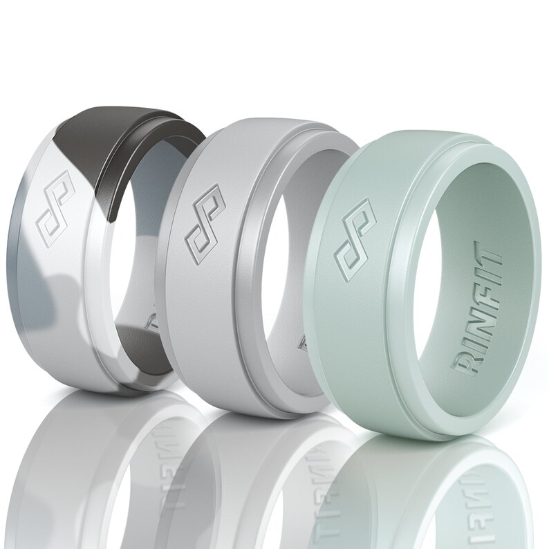 Silicone Wedding Ring For Men 3 Rings Pack Designed Safe Etsy