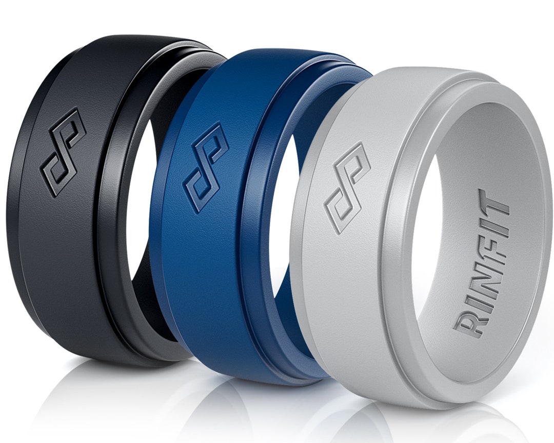 Rinfit Silicone Wedding Ring for Men Soft Rubber Wedding - Etsy