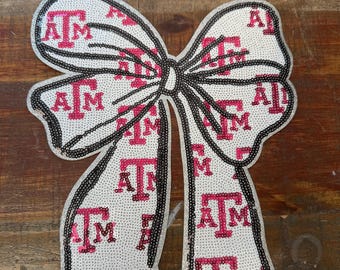 Sequin Patch, Iron on patch, horns patch, college patch