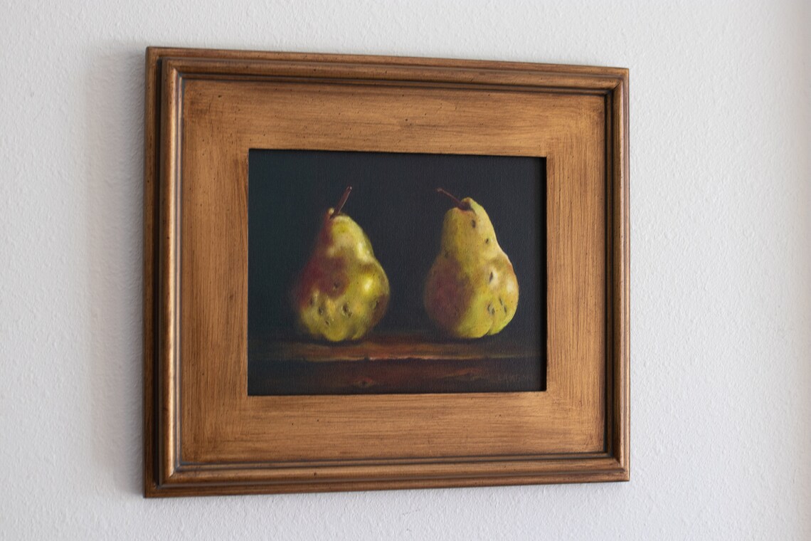 Pears / Framed Still Life Giclee Print / Wedding Gift / Etsy