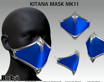 Mortal Kombat 11  Kitana Mask Cosplay - MK11 - 3D Model STL Files
