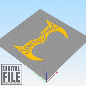 Couronne de sorcière écarlate - Coiffe diadème Wanda - Version plate inspirée du multivers de la folie - Modèle 3D fabriqué par un éventail + modèle en mousse