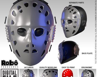 Female Soldier Tatical Hockey Mask - STL model 3D print file