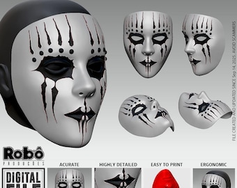 Joey Jordison Mask - Subliminal Verses - (Accurate) - STL model 3D print file