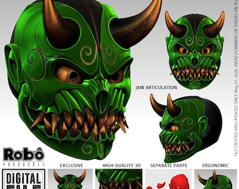 Alex Terrible Mask STL File: Slaughter to Prevail ONI Mask 3D Print Model