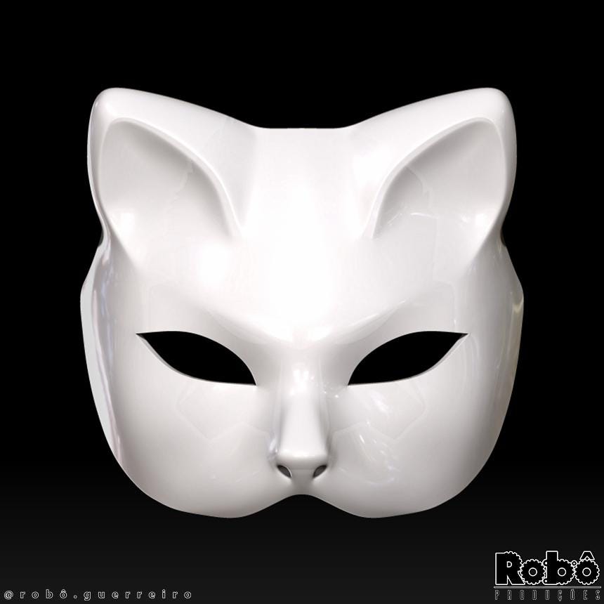 Kitsune Classic Mask – Traditional Japanese Fox Mask – Cosplay