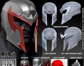 Marvel Rivals Magneto Vanguard Helmet - 3D Model STL Digital Files