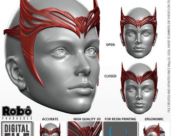 Scarlet Witch Crown - Wandavision - STL 3D model file