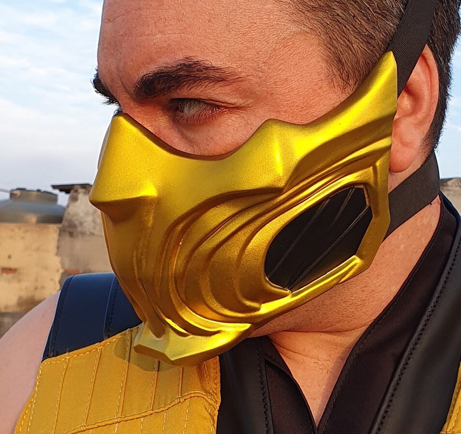 scorpion cosplay helmet Warhammer armor The mask is suitable for most adults Mortal Kombat 1 Scorpion Mask