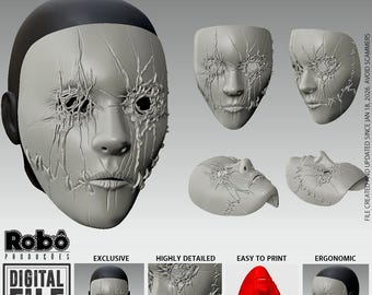 Joey Jordison Rusted Mask V2 - Tribute - STL model 3D print file
