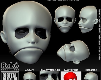 Leslie Vernon Mask STL File: Behind The Mask Movie Hallowen 3D Print Model