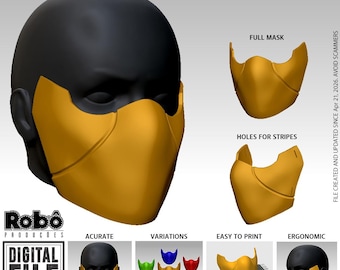 Scorpion Klassic Mask MK3 Ultimate - Cosplay - MK - 3D Model STL Files