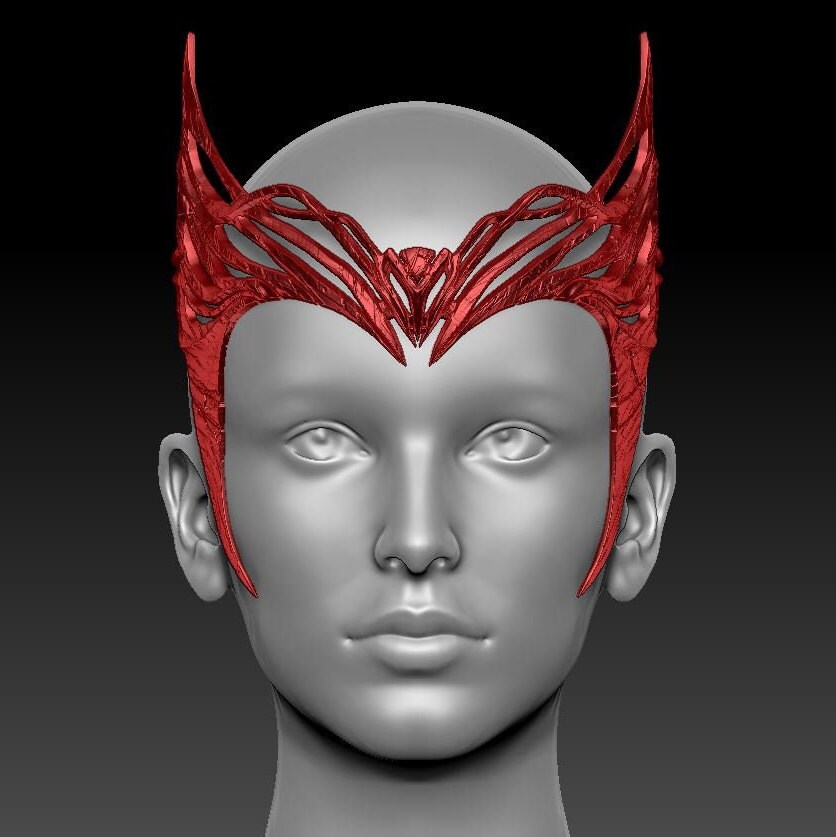 Scarlet Witch Tiara WandaVision Crown 3D Printable Model STL FREE Download  Do3D