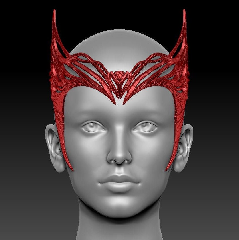 Scarlet Witch Tiara WandaVision Crown 3D Printable Model STL FREE Download  Do3D