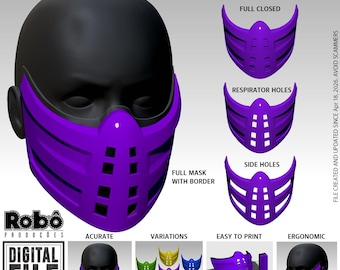 Rain Water Born Klassic Mask - Cosplay - MK - 3D Model STL Files